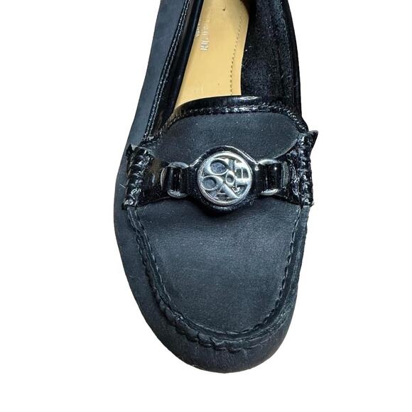 Coach Black Fonda Suede Slip On Flat Loafers A2934 Size 6 - Picture 4 of 8